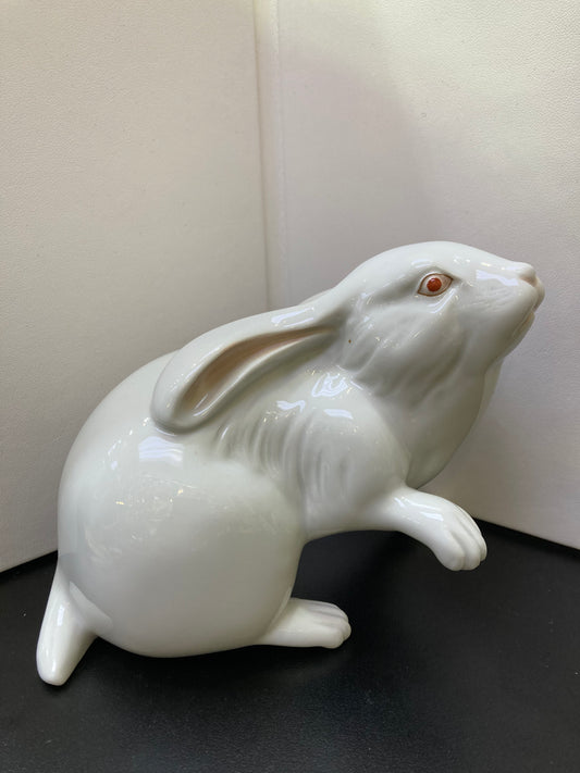 Herend from Hungary porcelain figurine white rabbit.