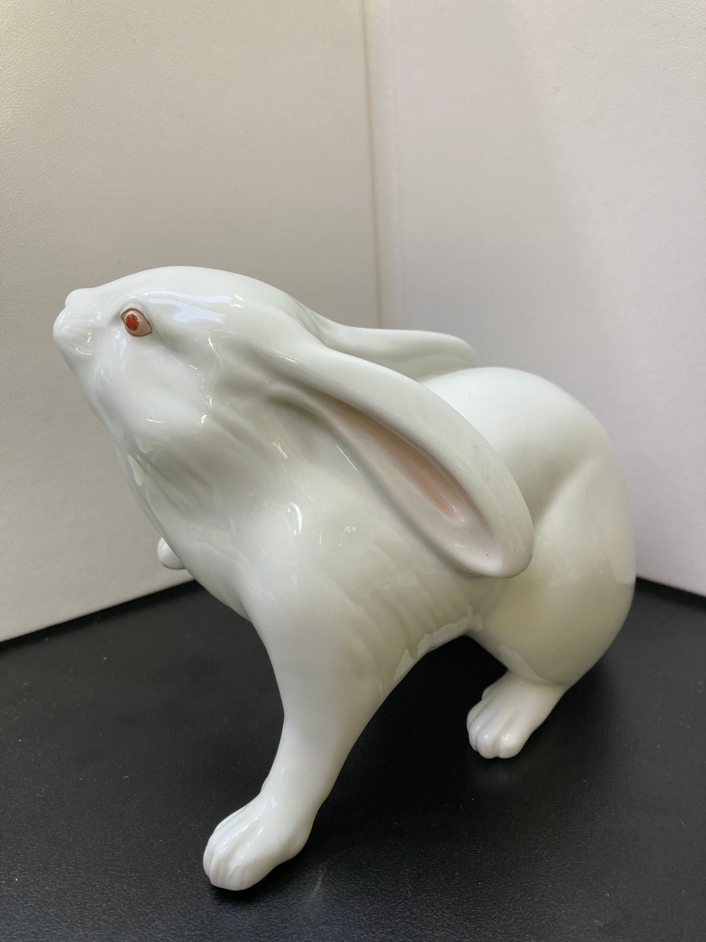 Herend from Hungary porcelain figurine white rabbit.