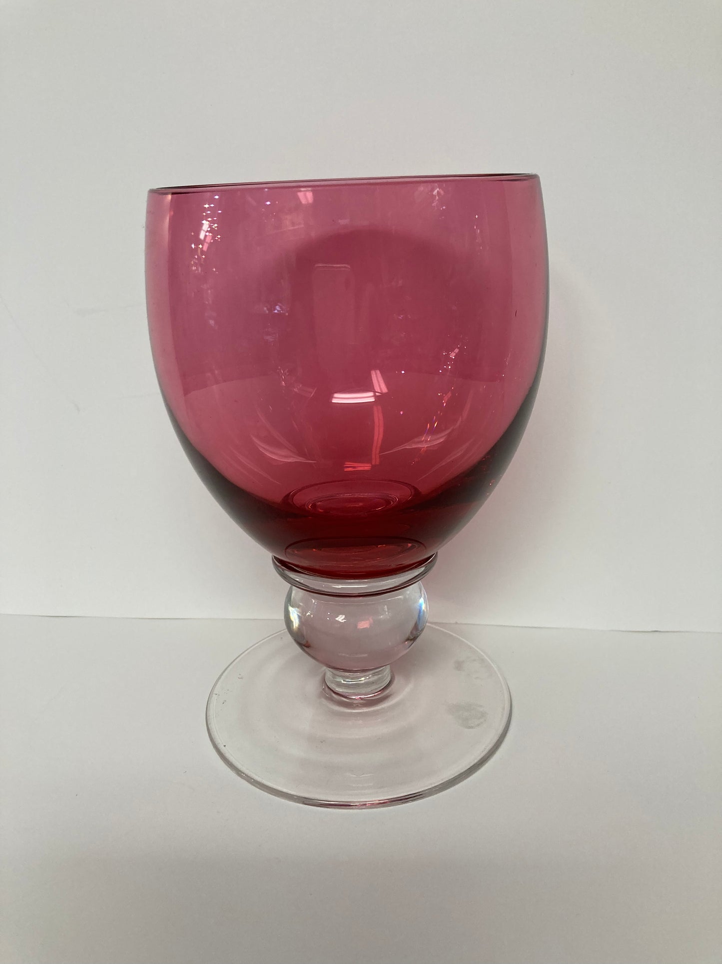 Crystal - cranberry glasses from Europe