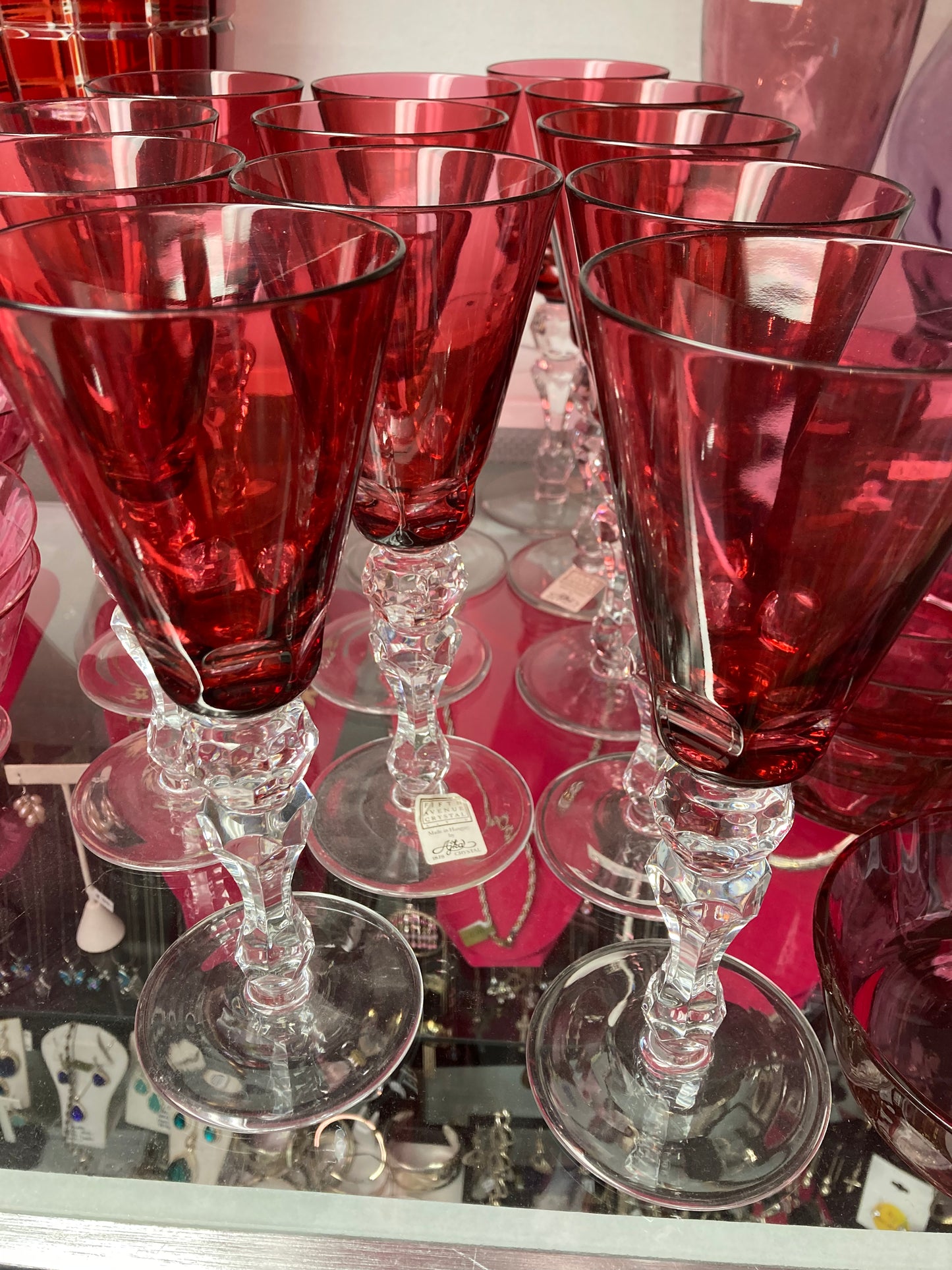 Crystal - cranberry glass