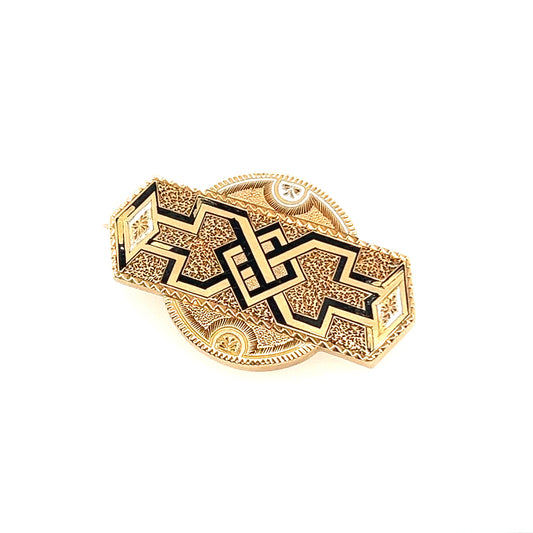 14K Yellow Gold Art Deco Brooch/Pendant from 1800s’