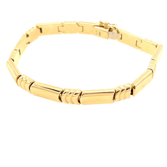 14K Yellow Gold Tennis Bracelet from Italy