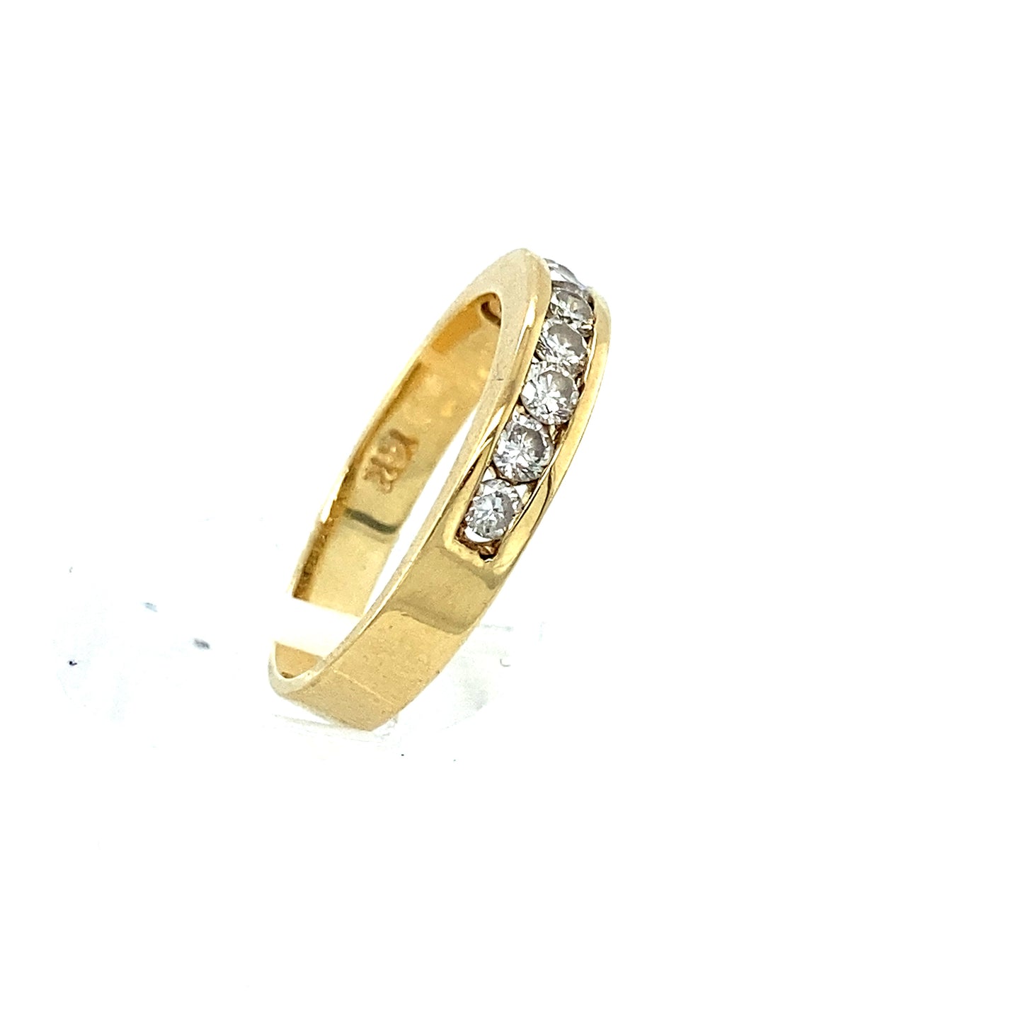 14K Yellow Gold Diamond Band Ring